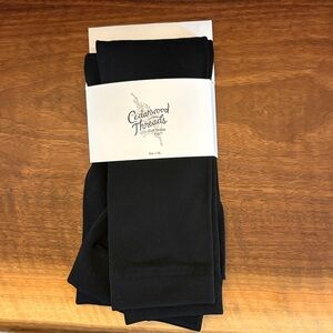 Ladies Fleece Lined Warm Black Leggings/Base Layer - Size L/XL - New